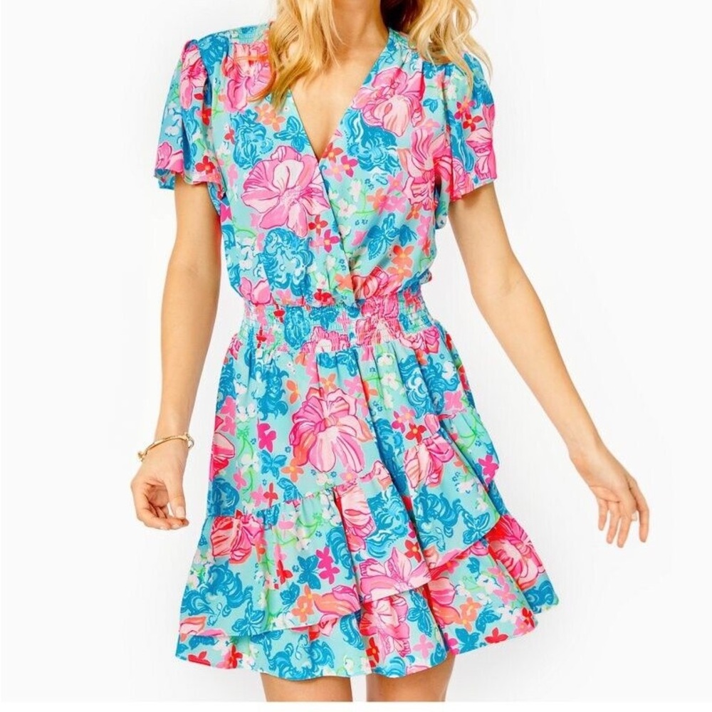 Lilly pulitzer maryanne flutter sleeve dress
